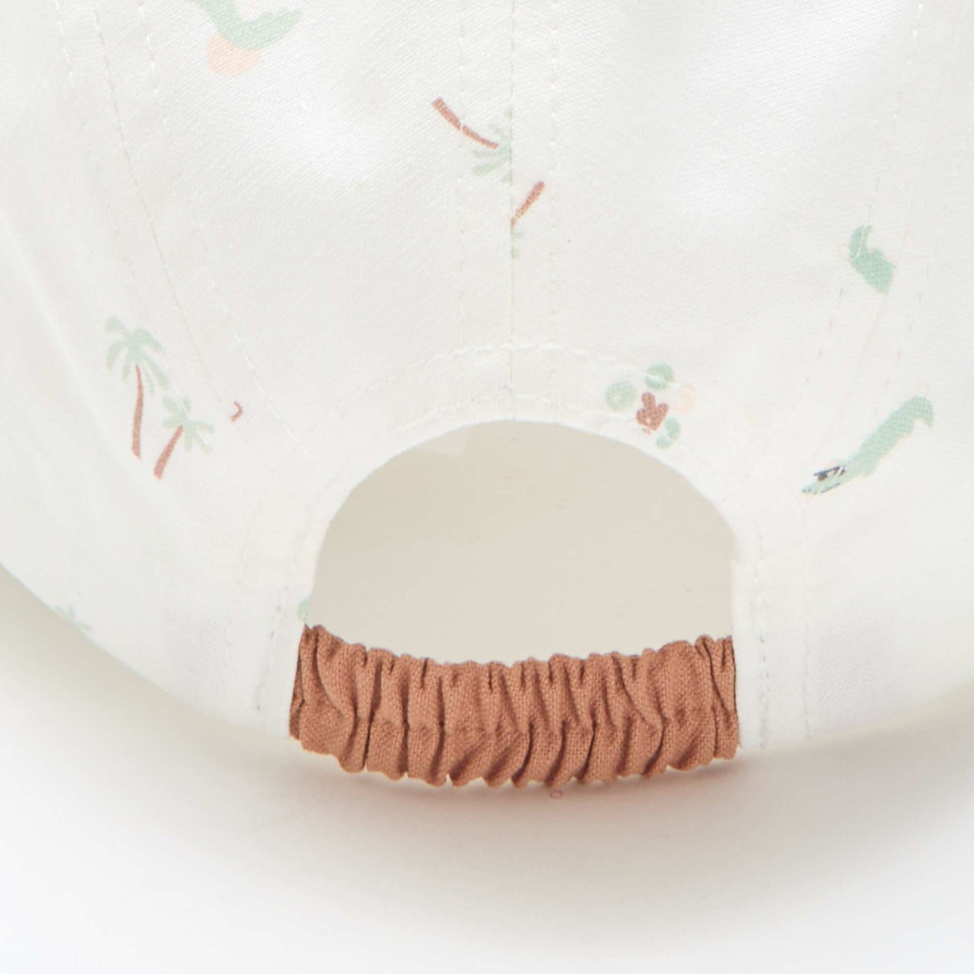 Casquette en tissu à motifs BEIGE