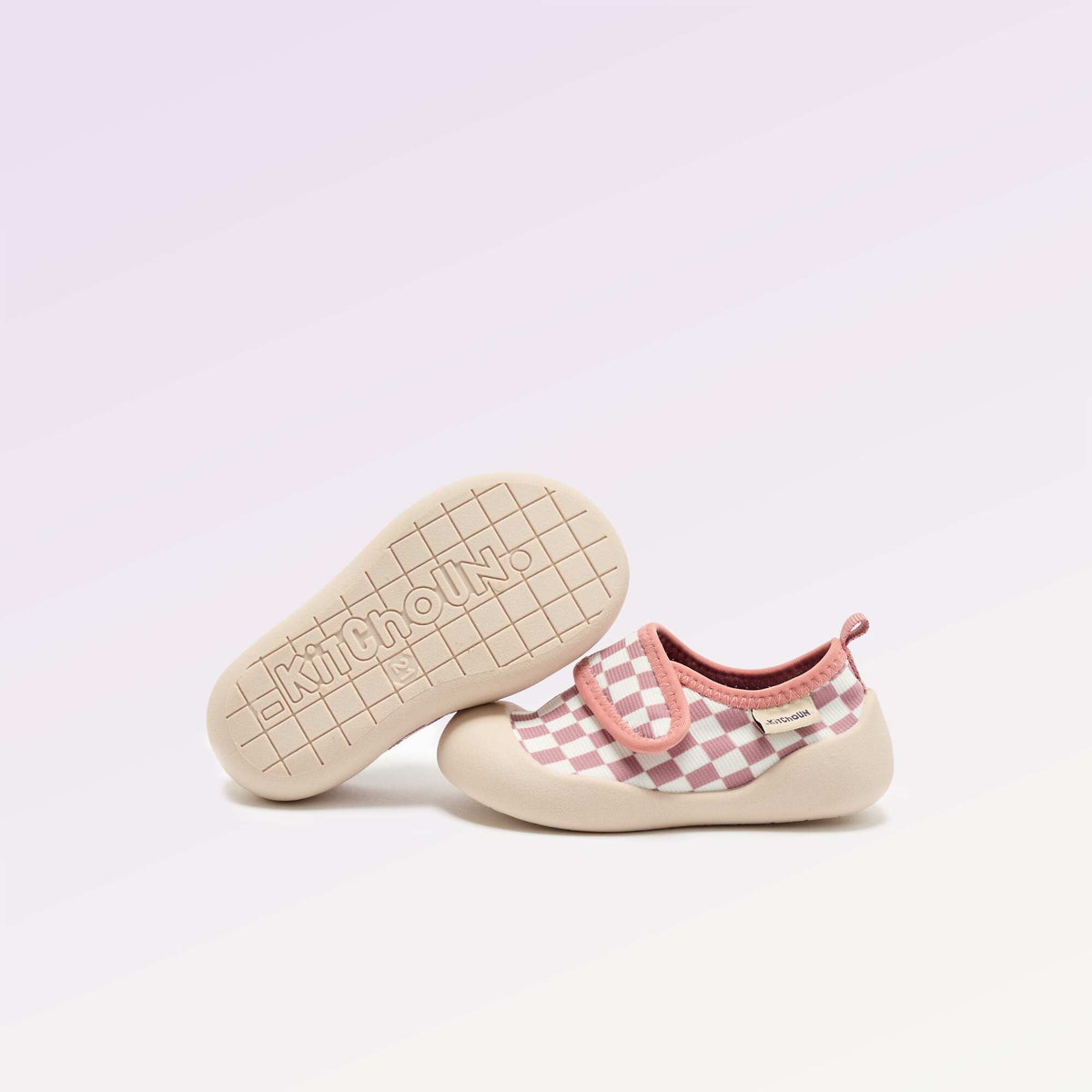 Chaussons motricité 4 'marcher' - Kitchoun ROSE