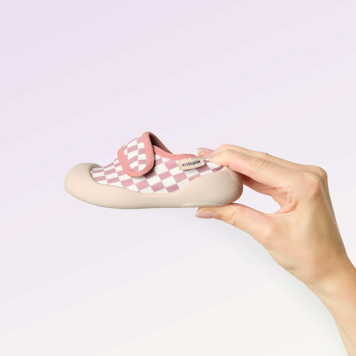 Chaussons motricité 4 'marcher' - Kitchoun ROSE