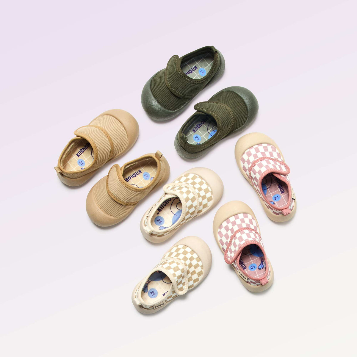 Chaussons motricité 4 'marcher' - Kitchoun ROSE
