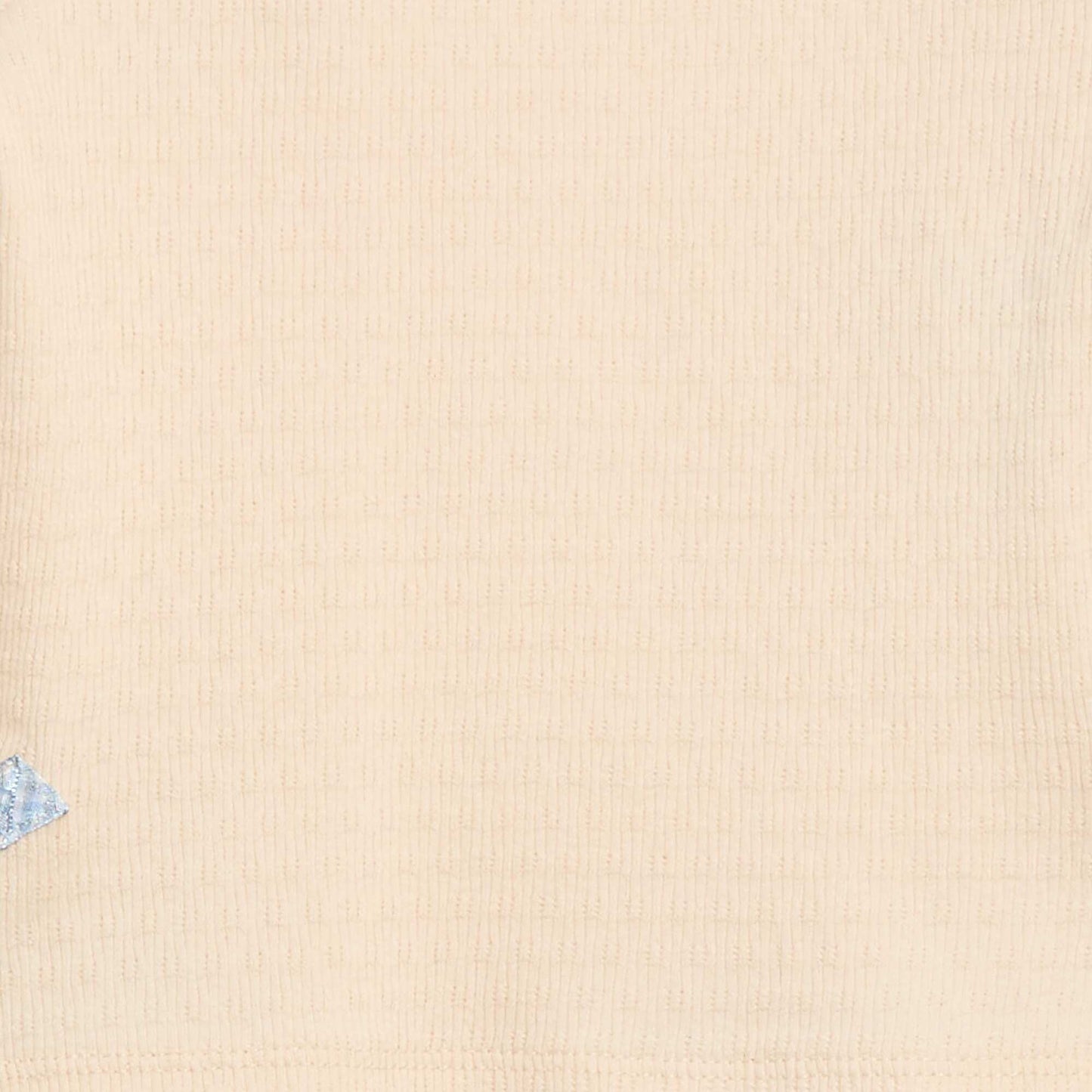 T-shirt en maille rib avec nœuds fantaisie BEIGE