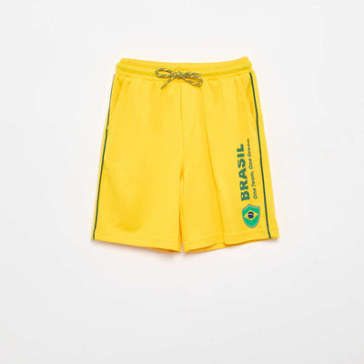 Short de sport Brésil JAUNE