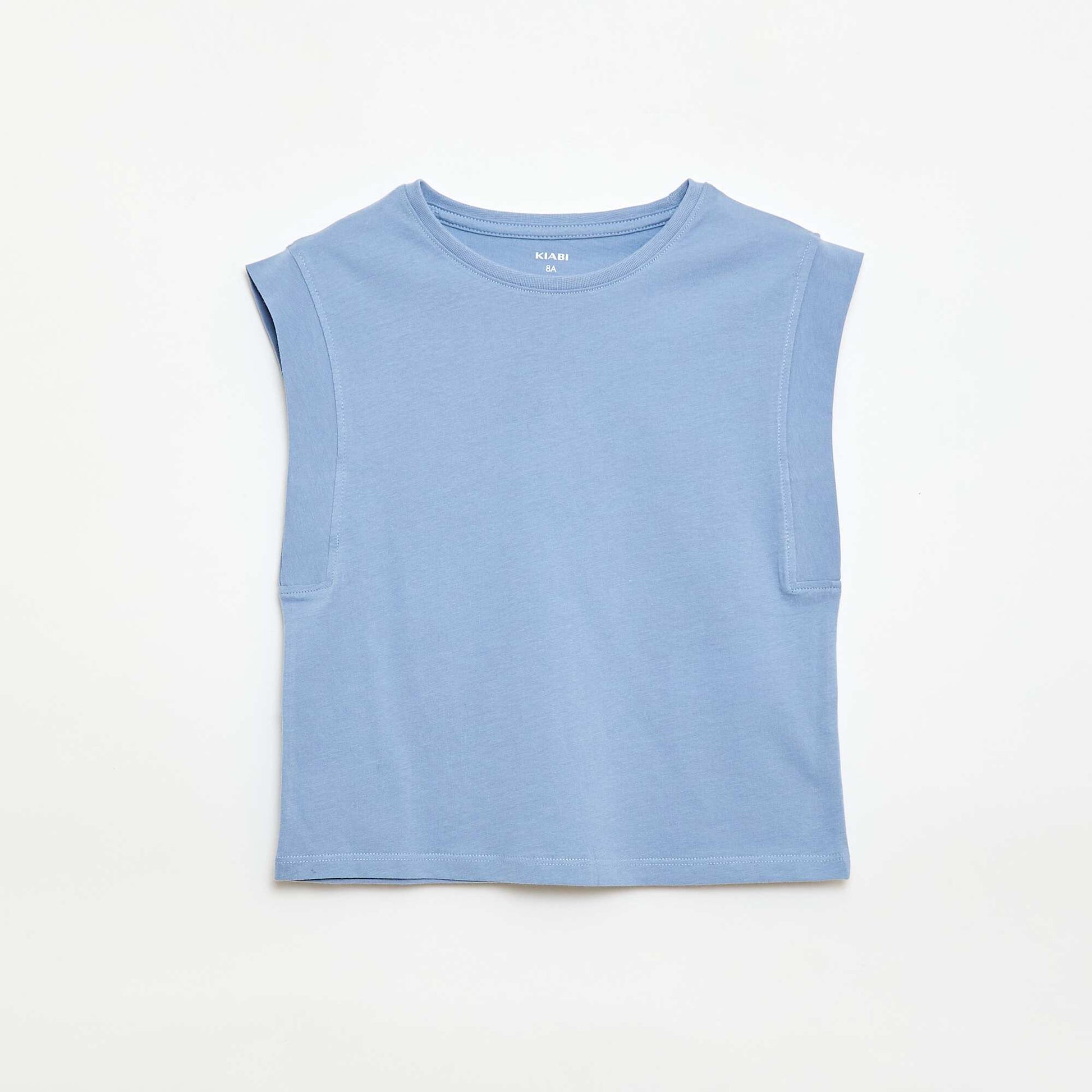 Lot de 2 débardeurs uni BLEU