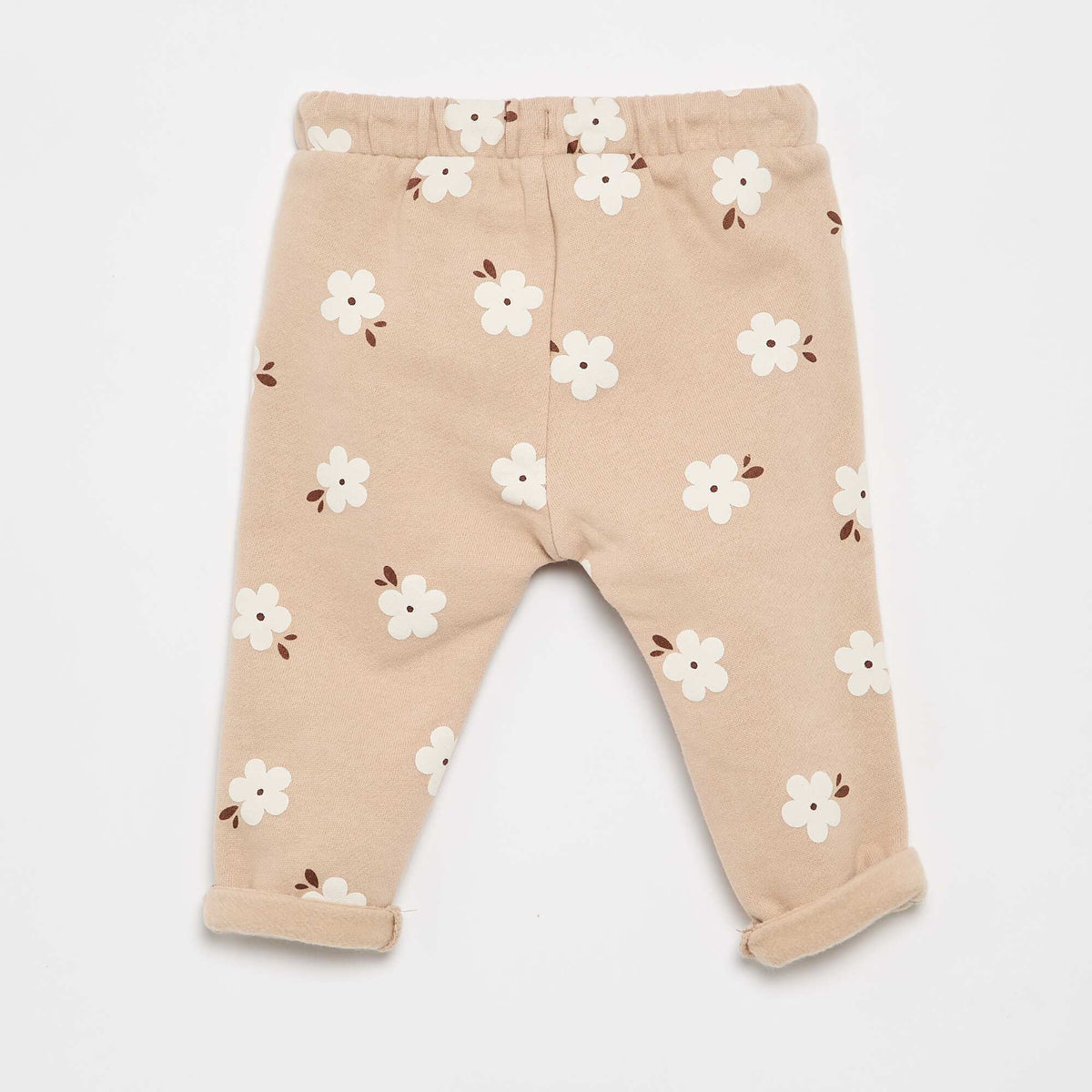 Pantalon jogging à motif BEIGE