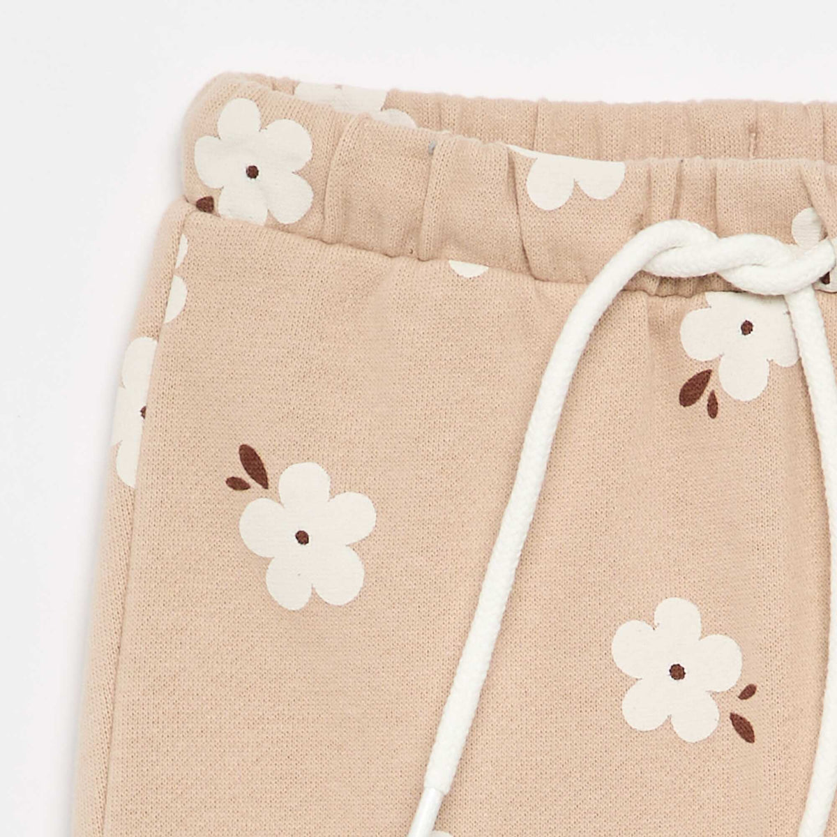 Pantalon jogging à motif BEIGE