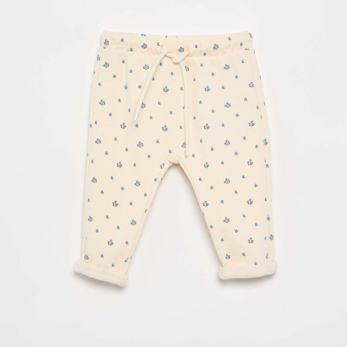 Pantalon jogging à motif BLANC