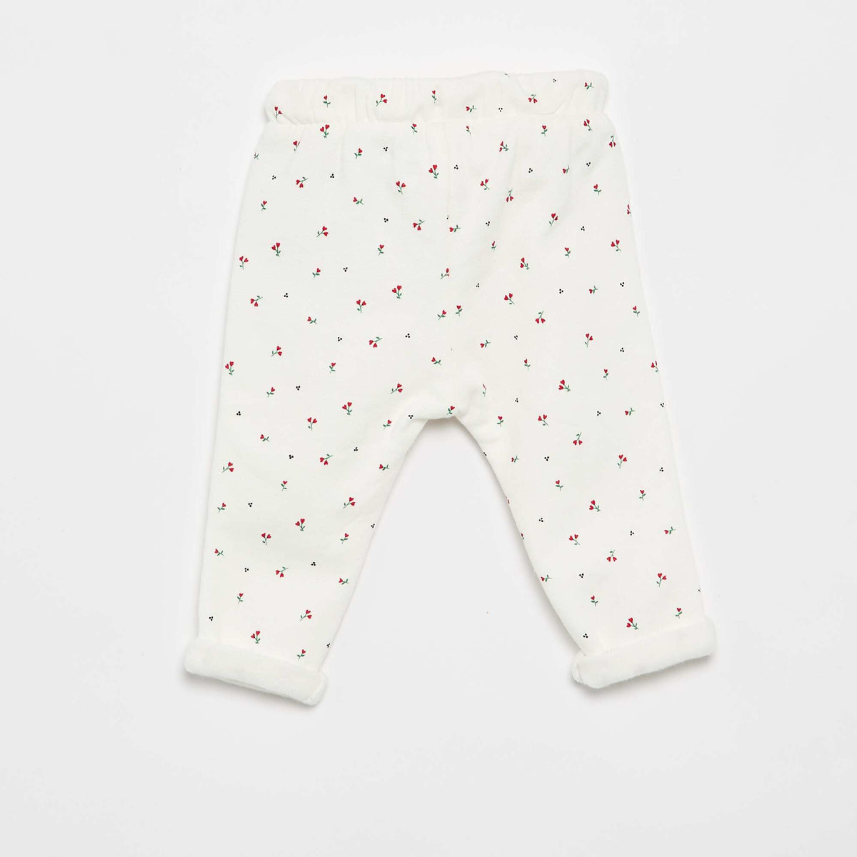 Pantalon jogging à motif BLANC