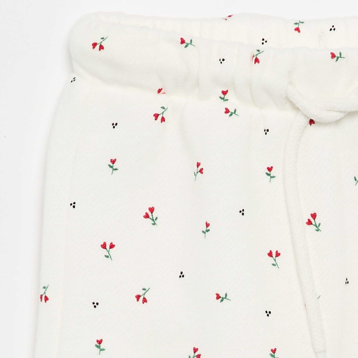 Pantalon jogging à motif BLANC