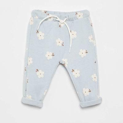 Pantalon jogging à motif BLEU