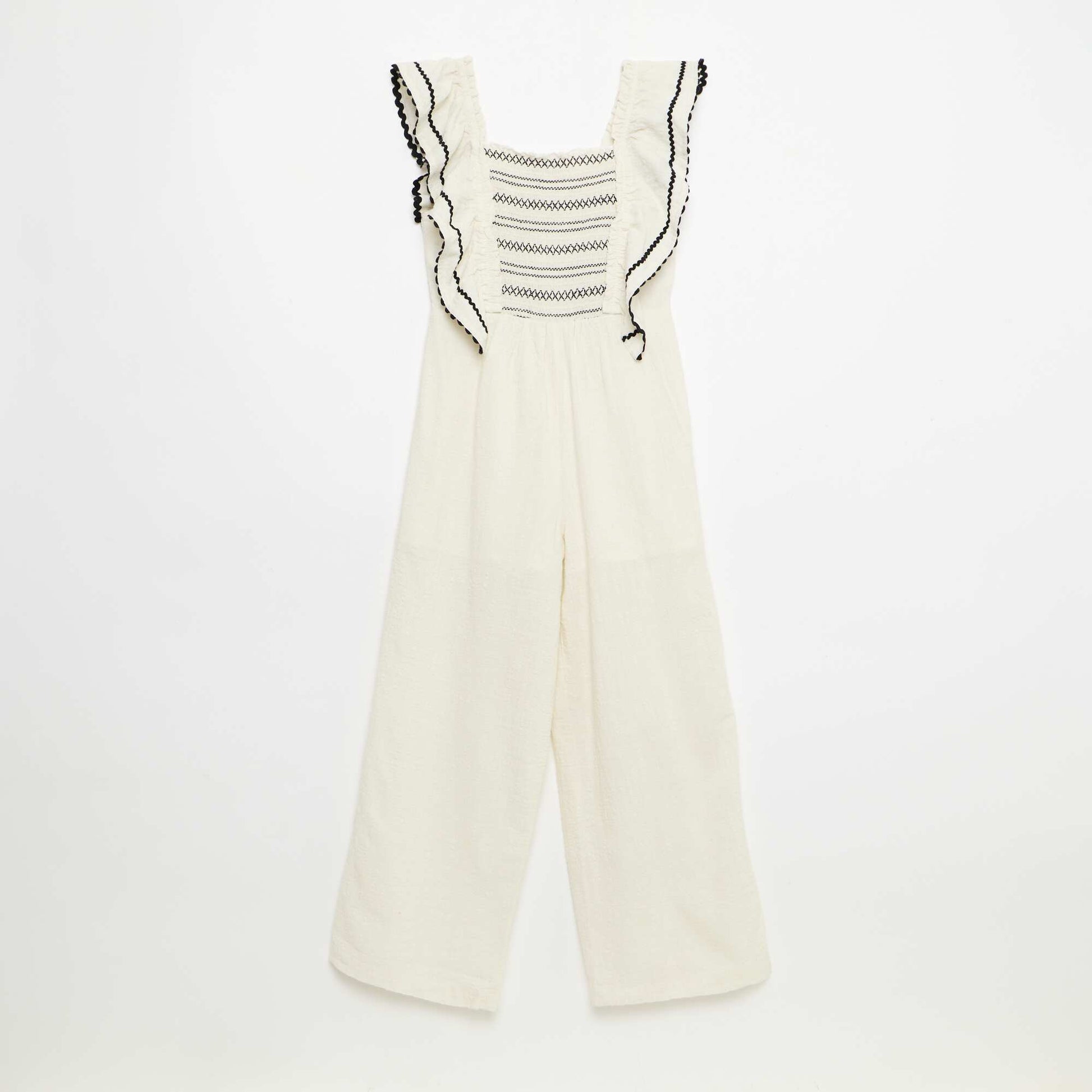 Combinaison pantalon avec volants BEIGE