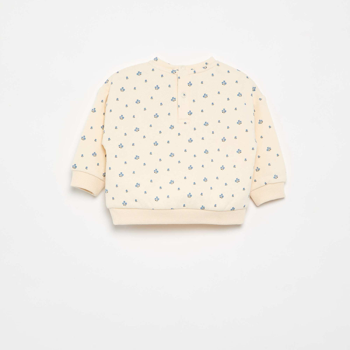 Sweat à motif en molleton BLANC