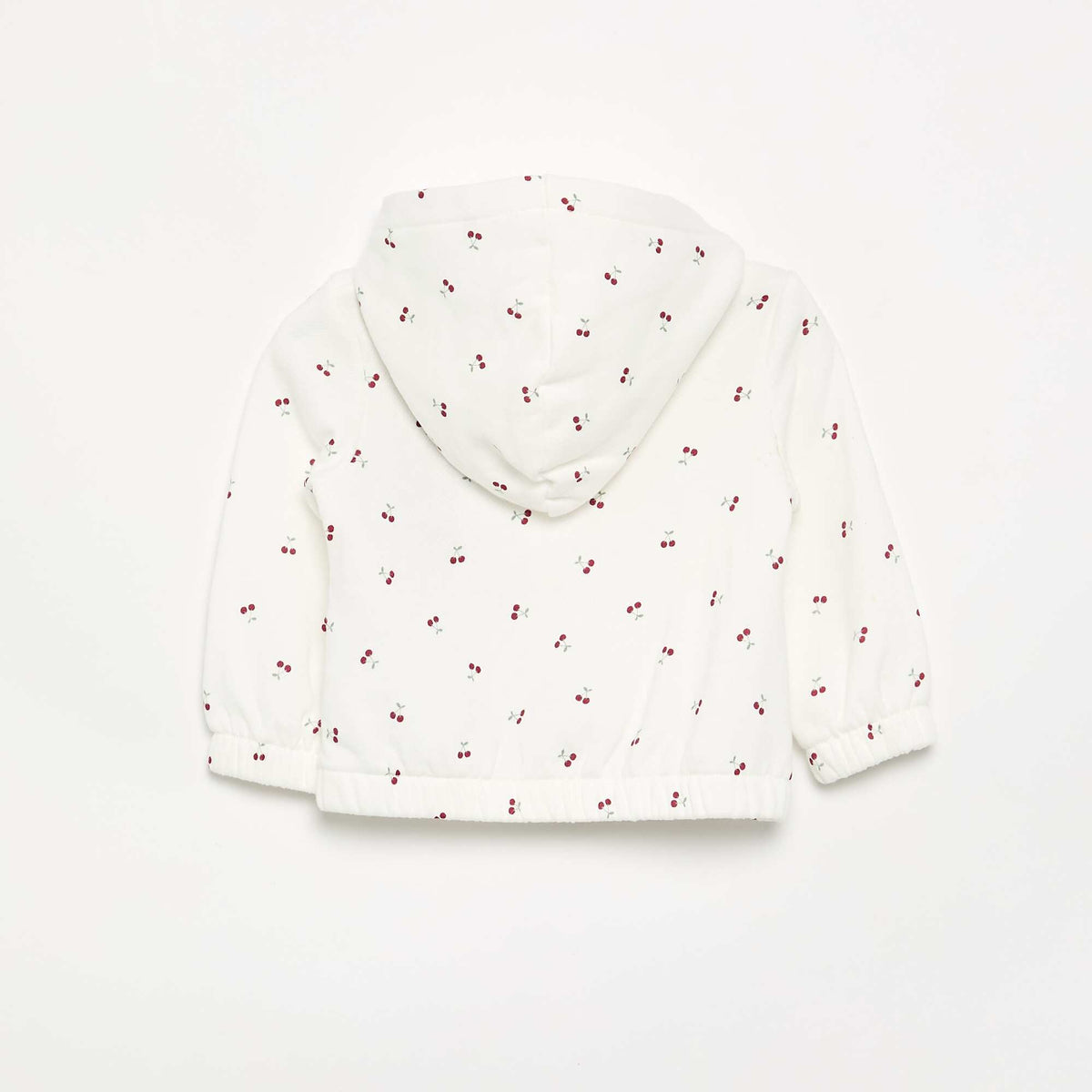 Sweat à capuche imprimé BLANC