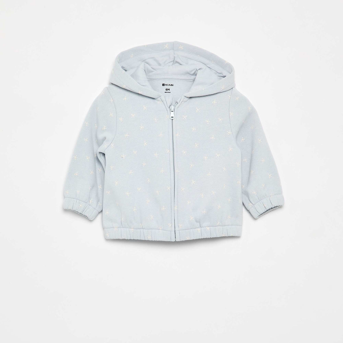 Sweat à capuche imprimé BLEU