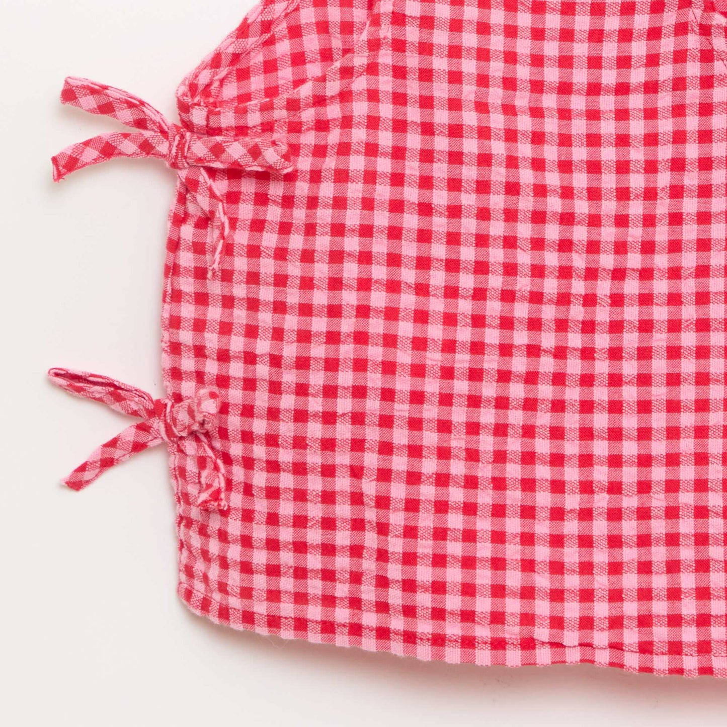 Blouse sans manches vichy ROSE