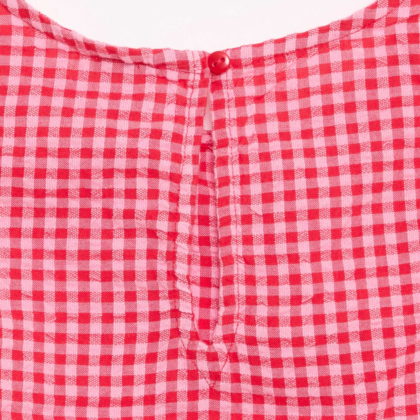 Blouse sans manches vichy ROSE