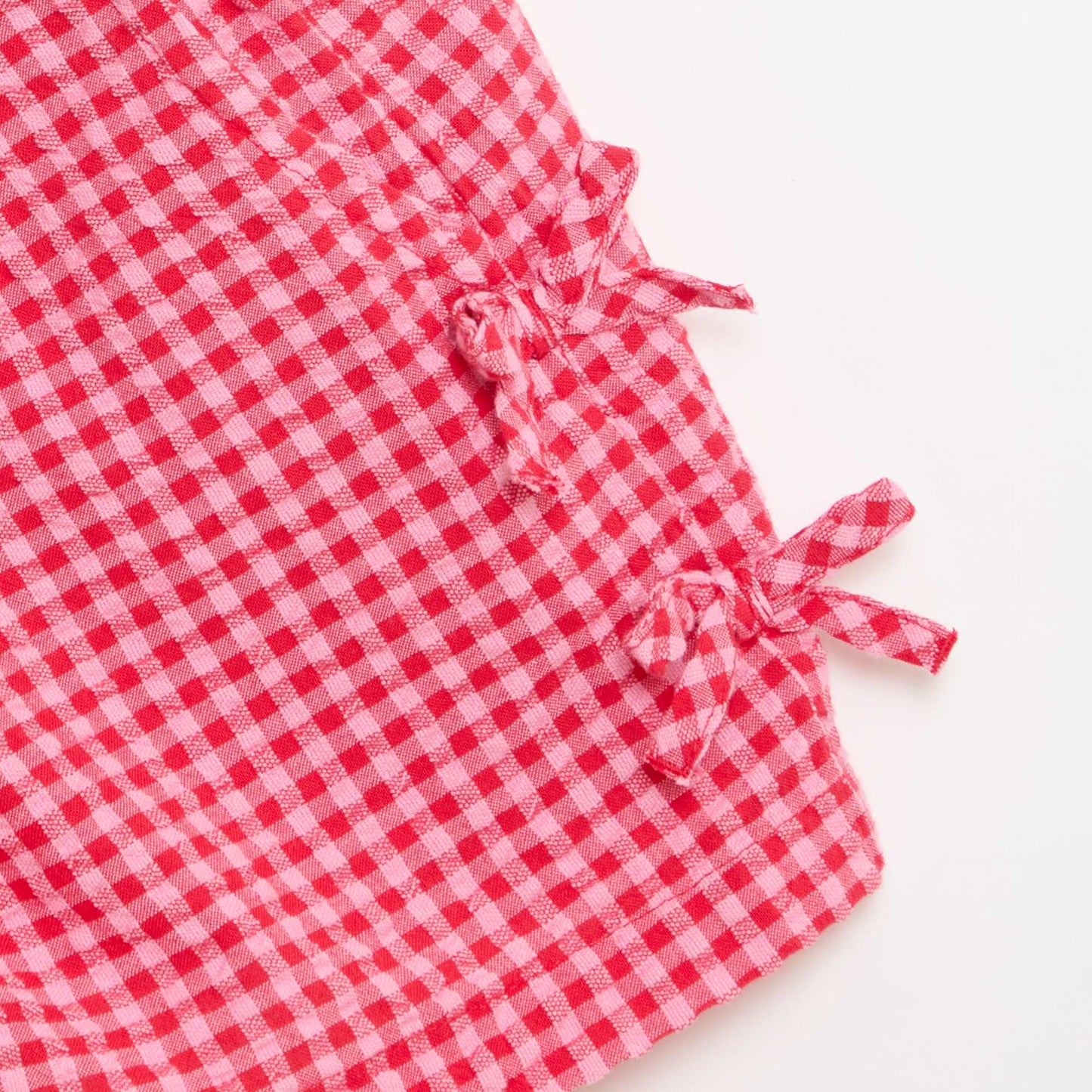 Short à carreaux avec nœuds fantaisies ROSE