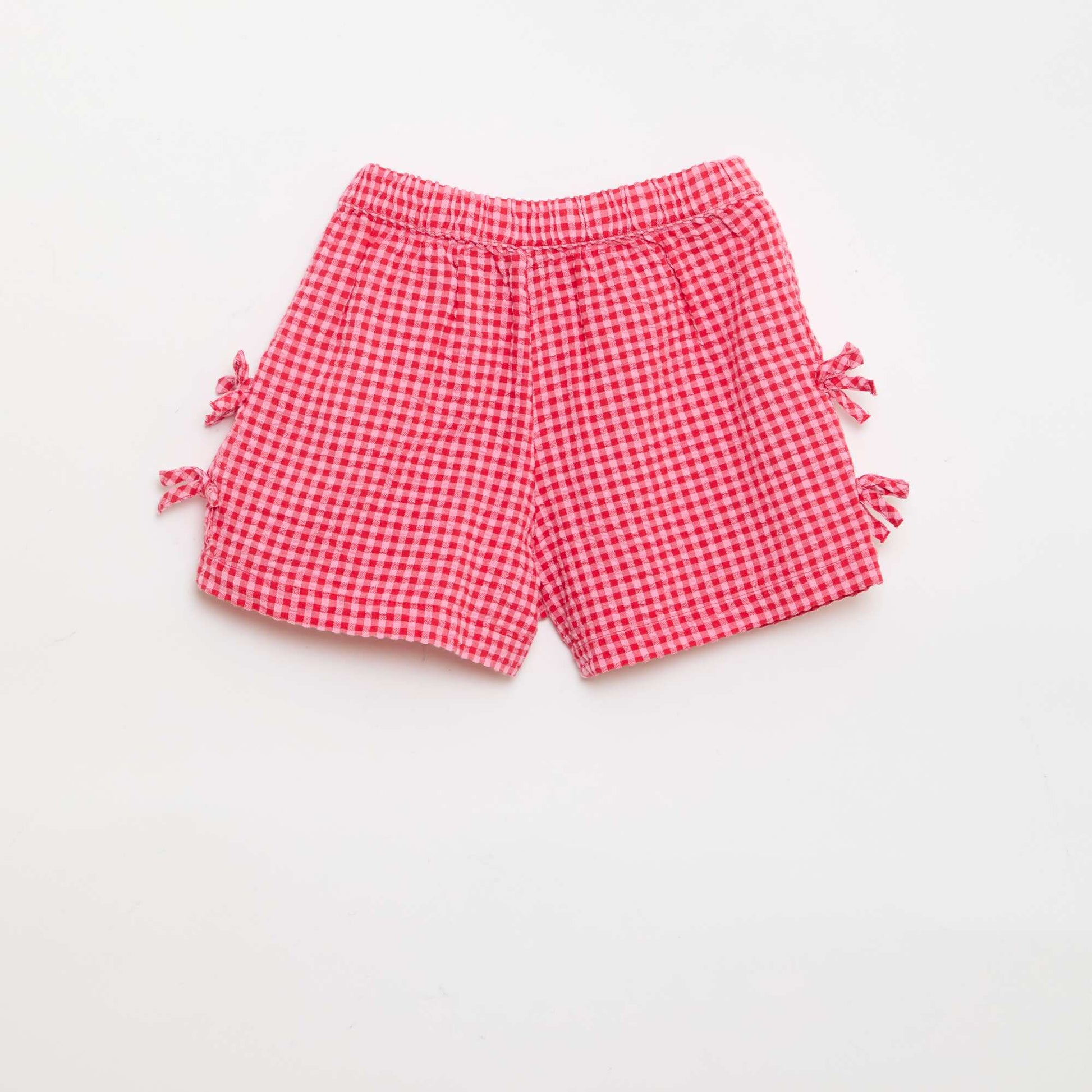 Short à carreaux avec nœuds fantaisies ROSE