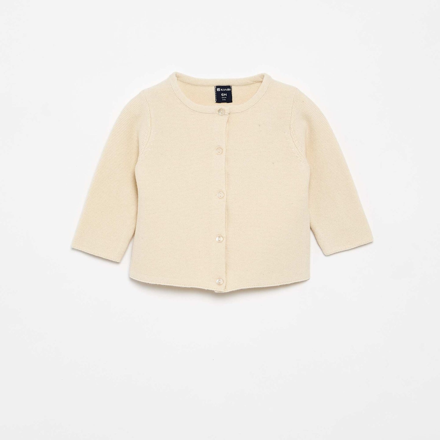 Gilet en maille fine jauge uni BLANC