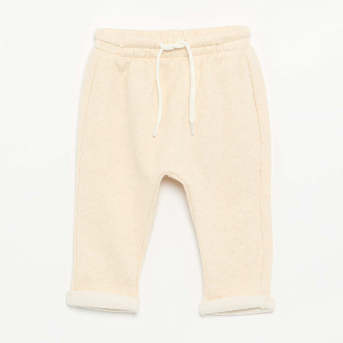 Lot de 2 pantalons forme sarouel en molleton BEIGE