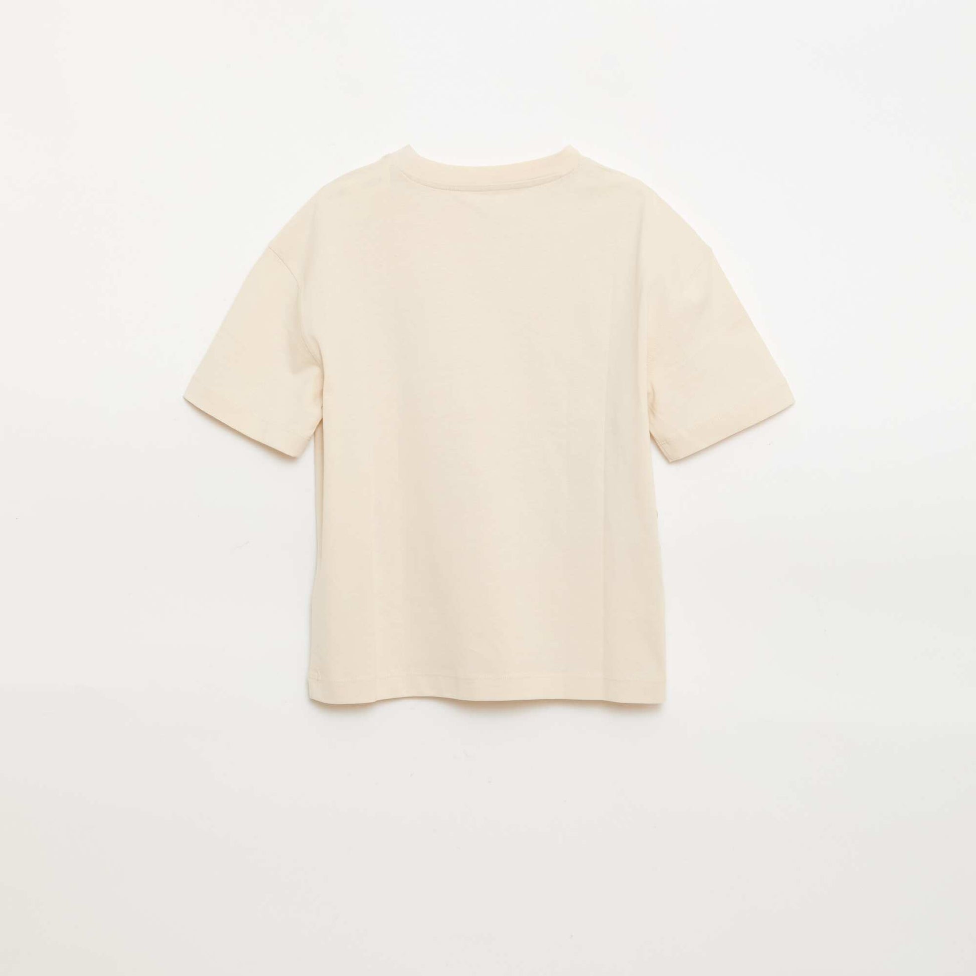 T-shirt imprimé à manches courtes BEIGE