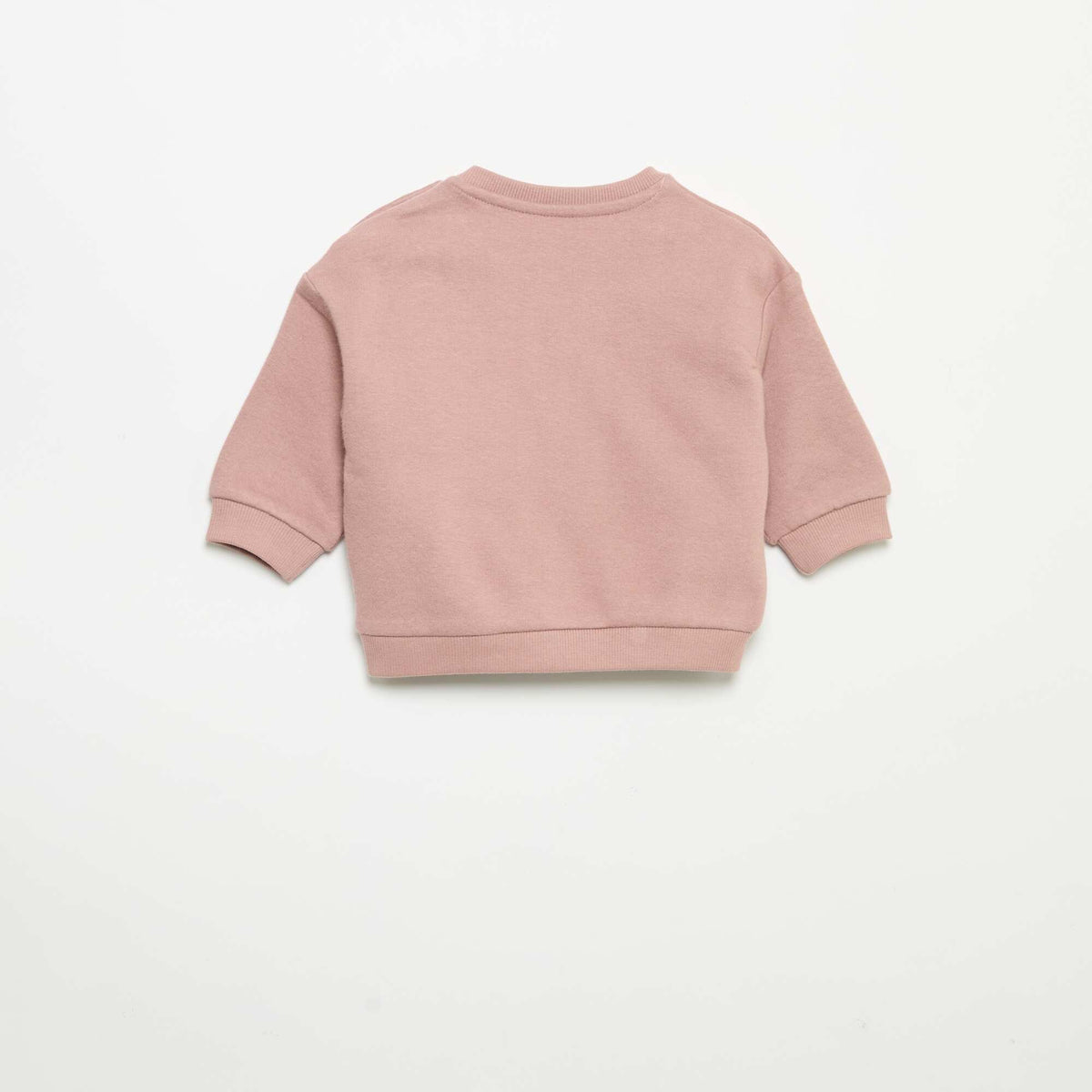 Sweat à manches longues en molleton ROSE