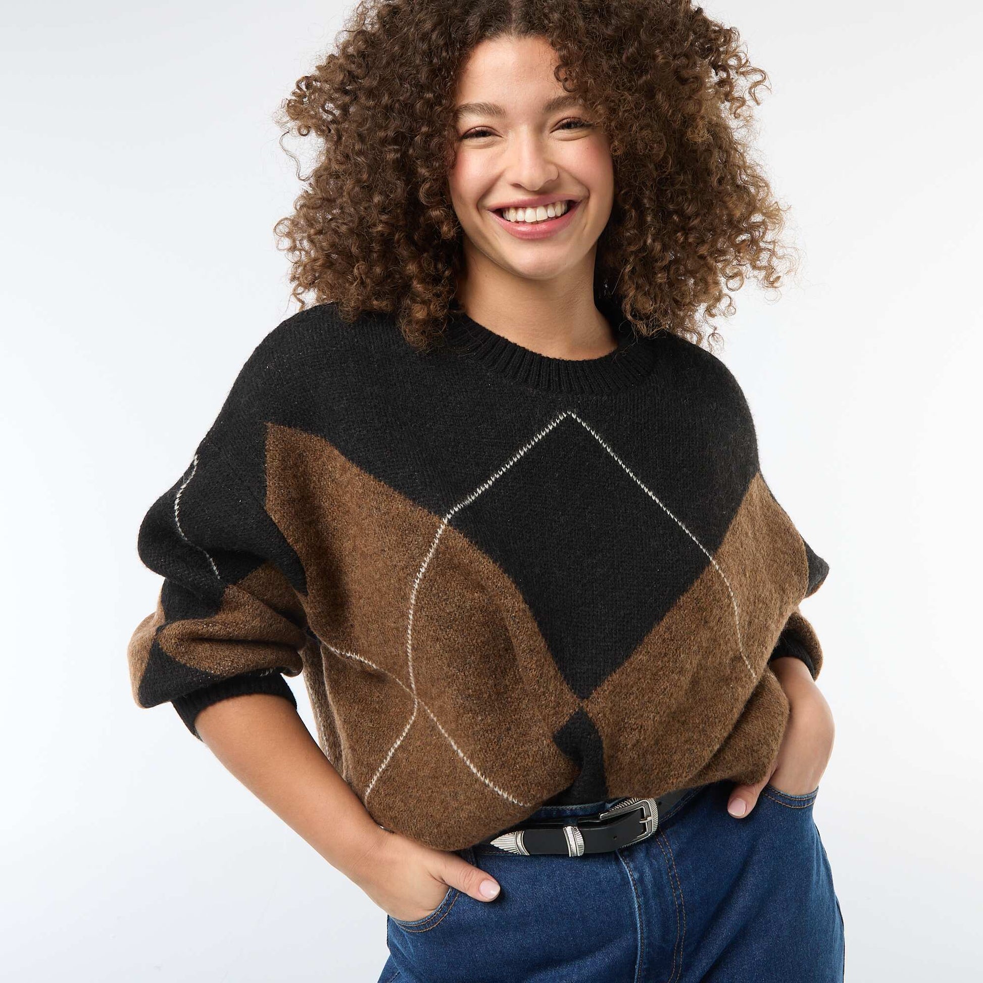 Pull chaud MARRON