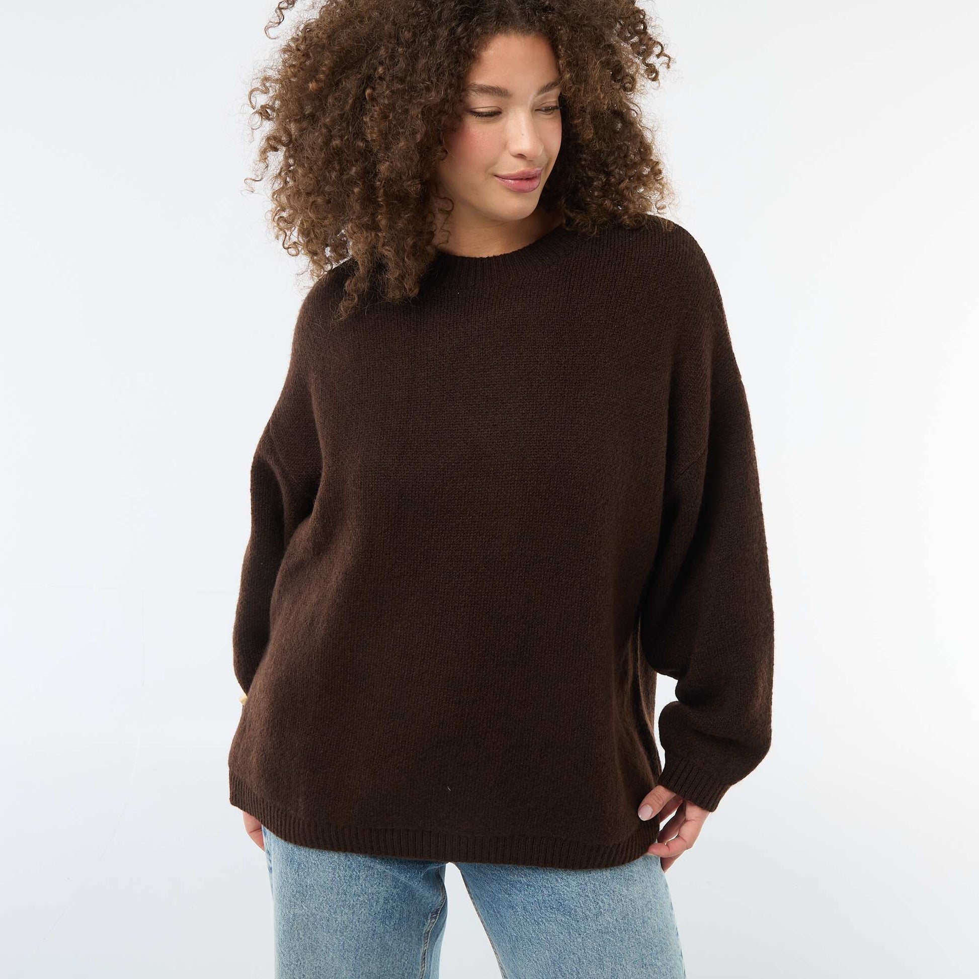 Pull chaud MARRON