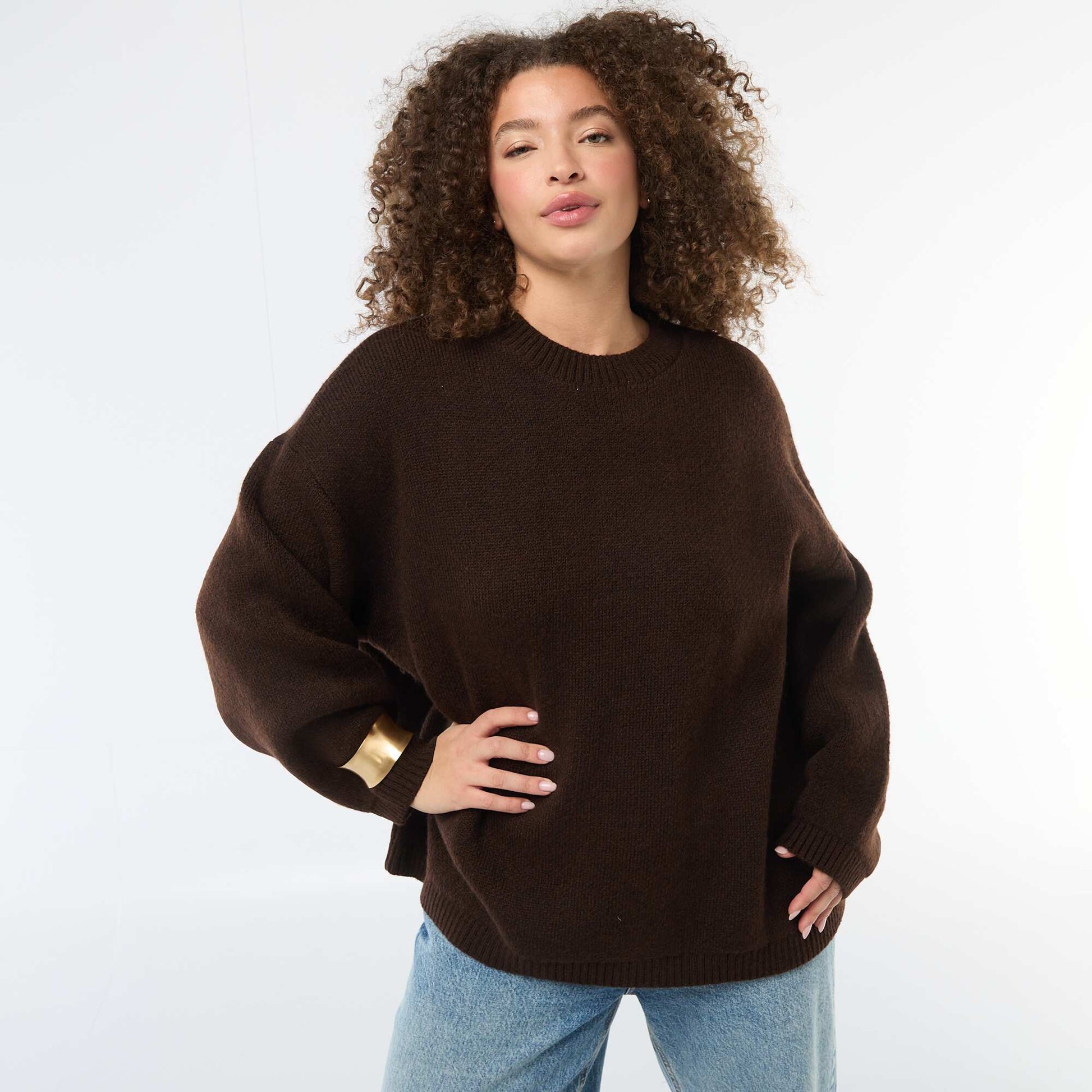 Pull chaud MARRON