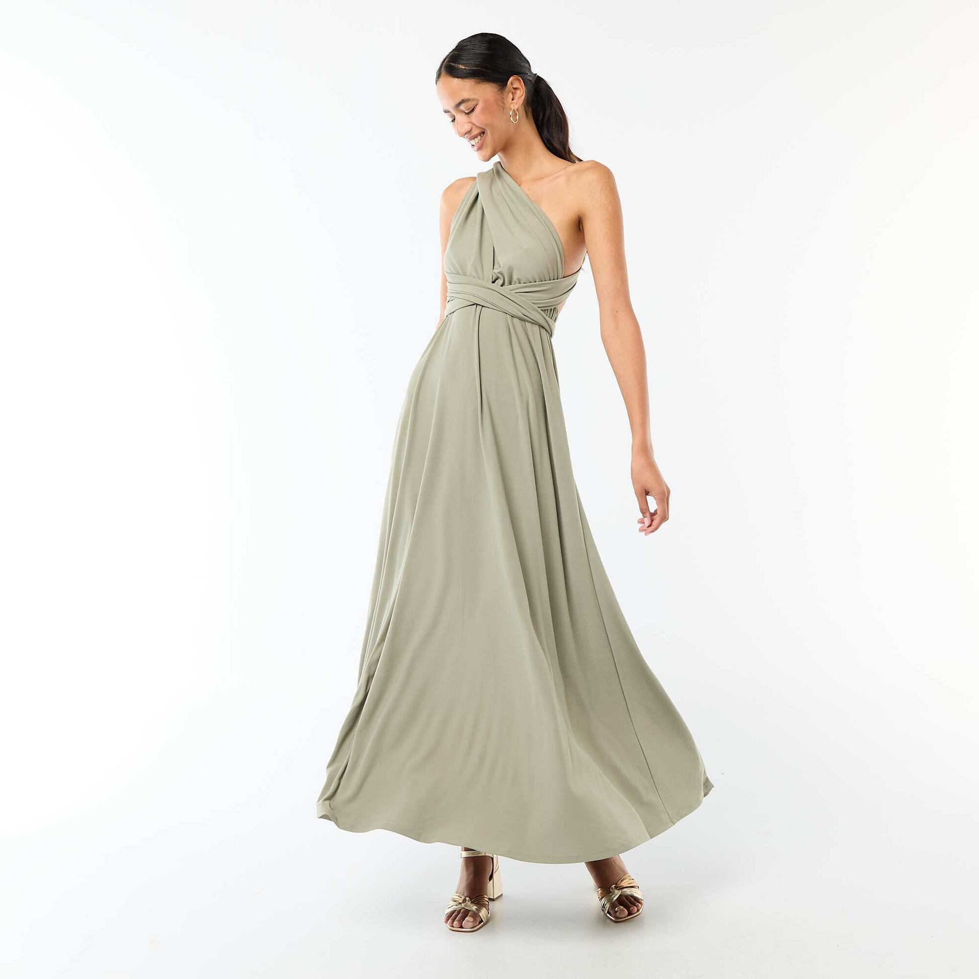 Robe longue multipositions VERT