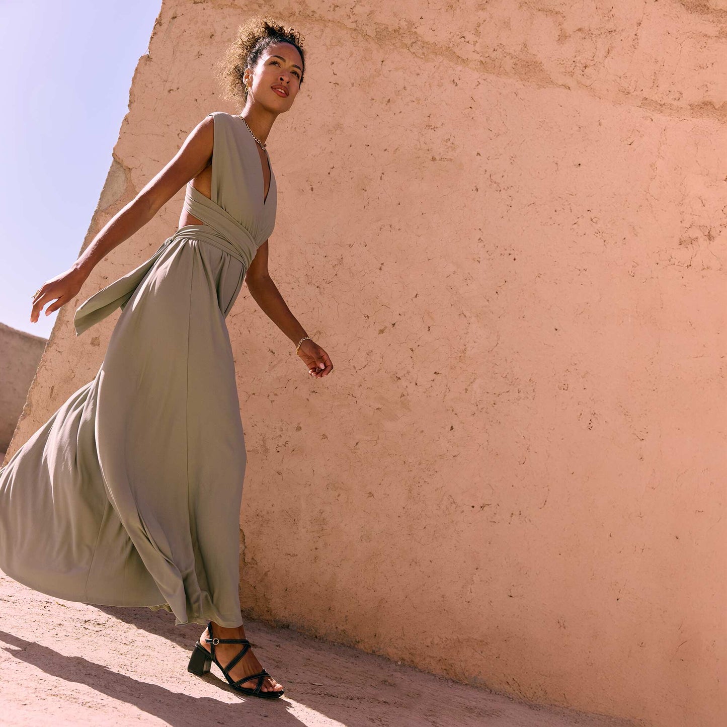 Robe longue multipositions VERT