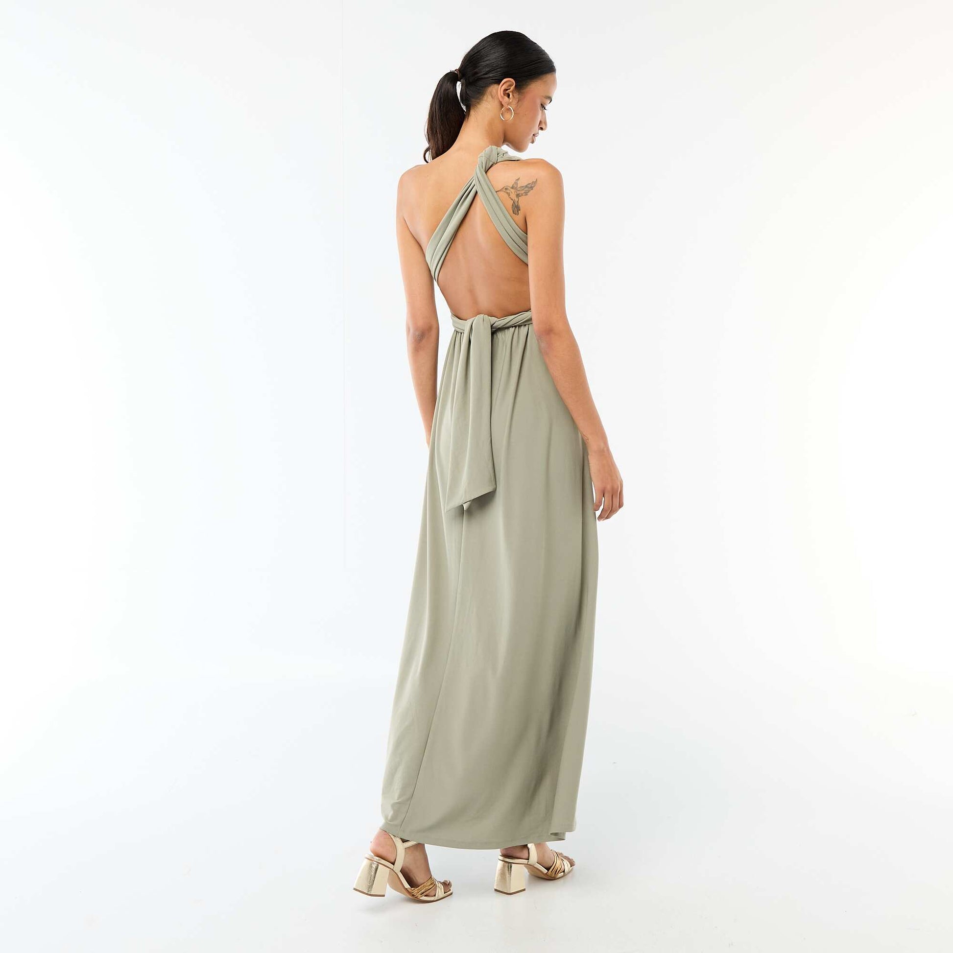Robe longue multipositions VERT