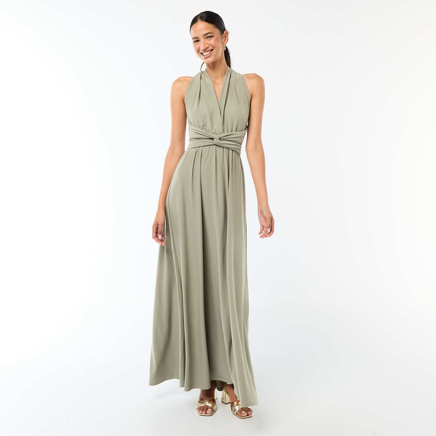 Robe longue multipositions VERT