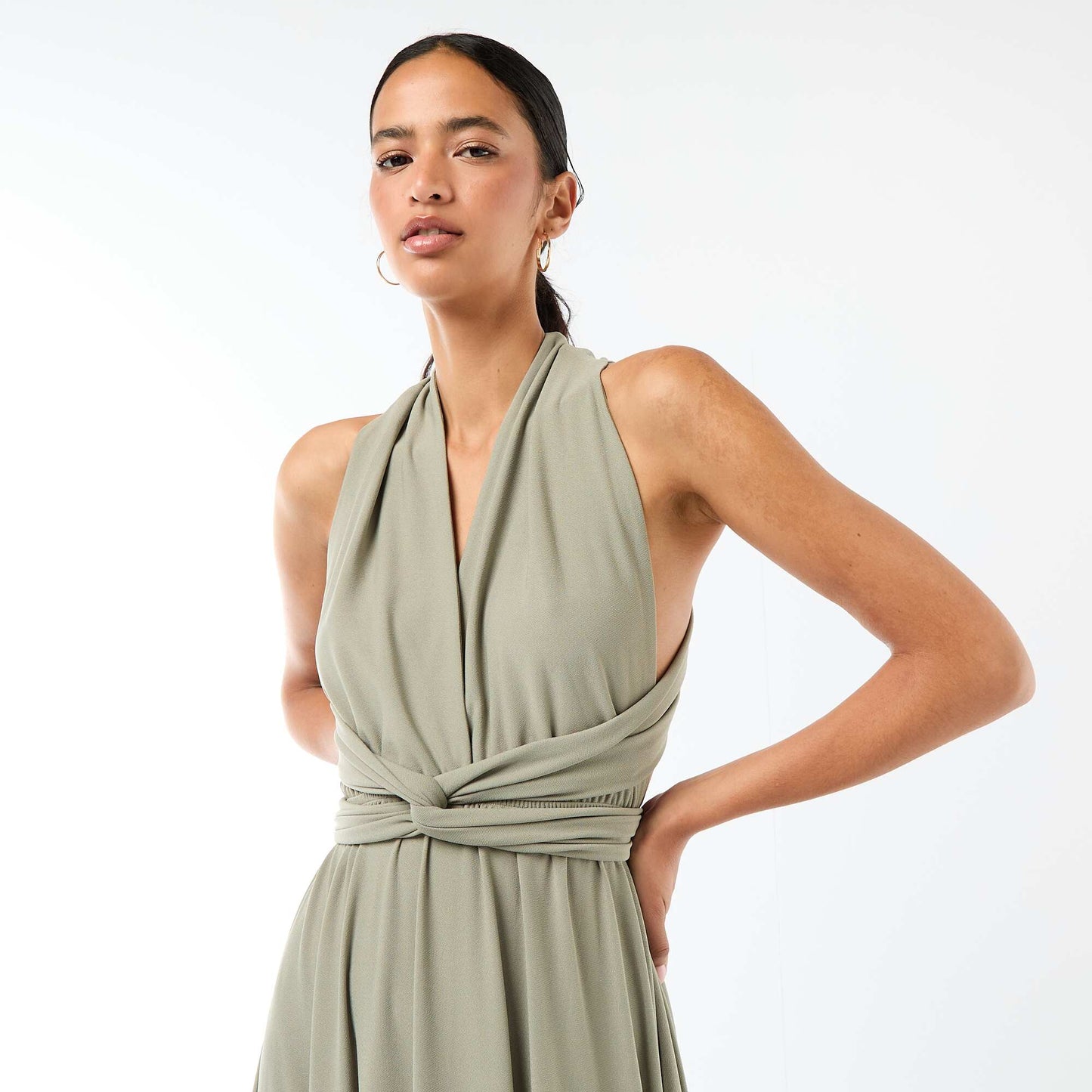 Robe longue multipositions VERT