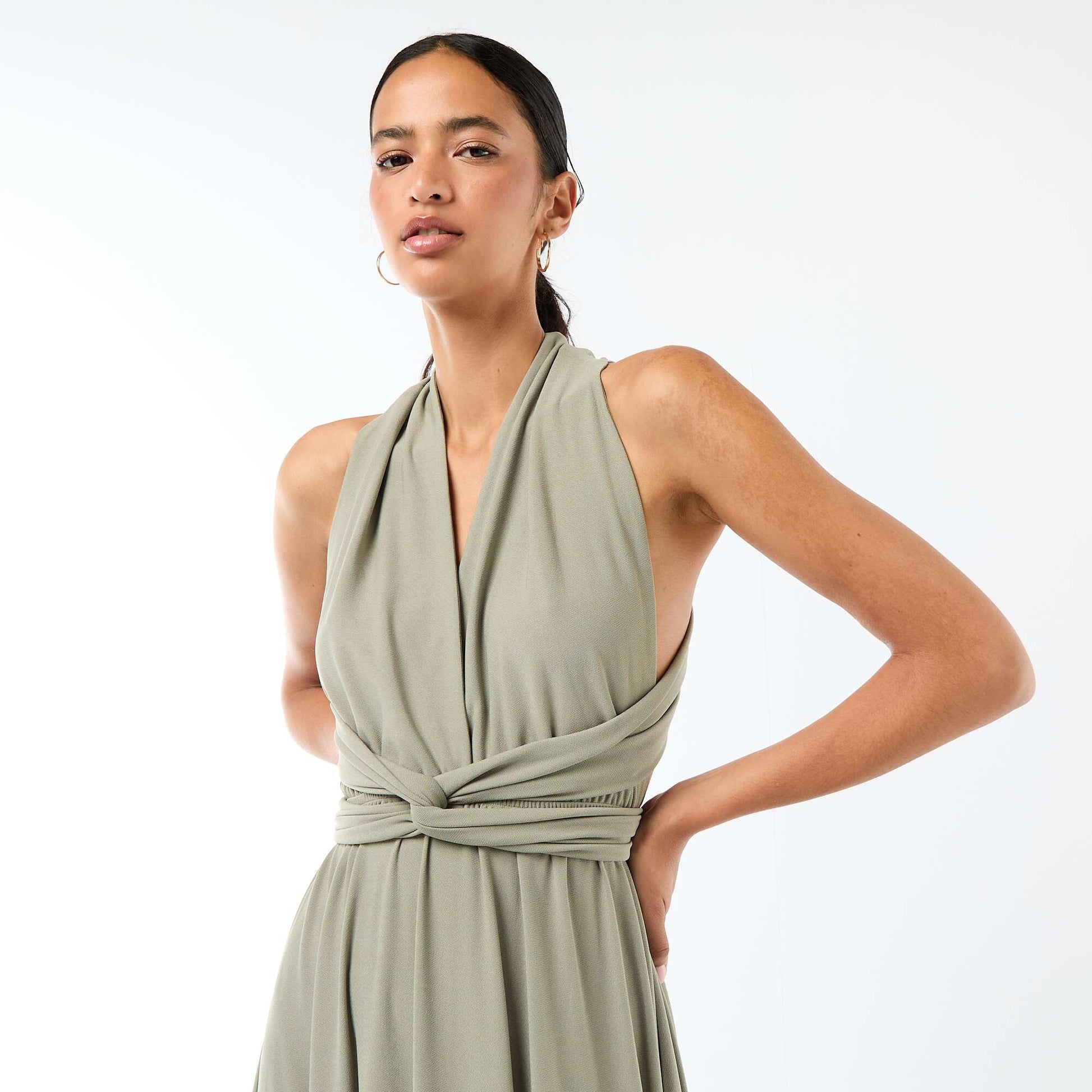 Robe longue multipositions VERT