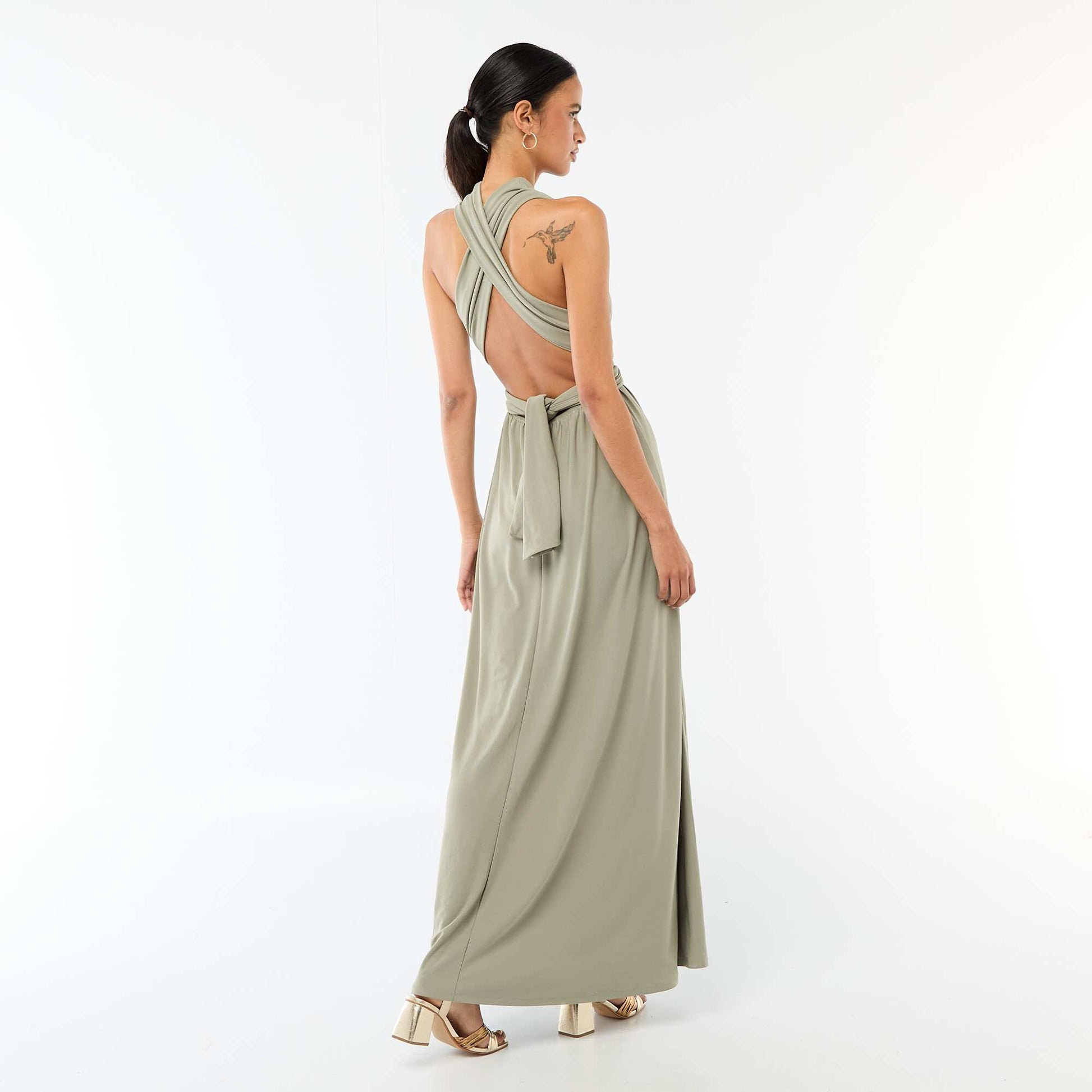 Robe longue multipositions VERT