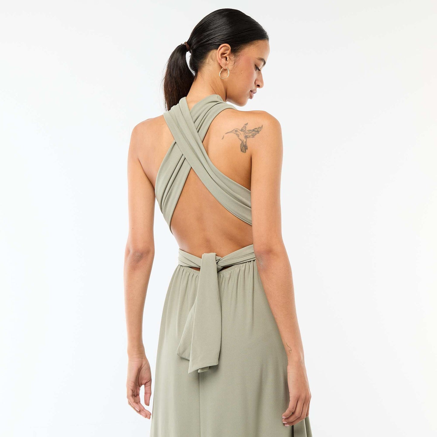 Robe longue multipositions VERT