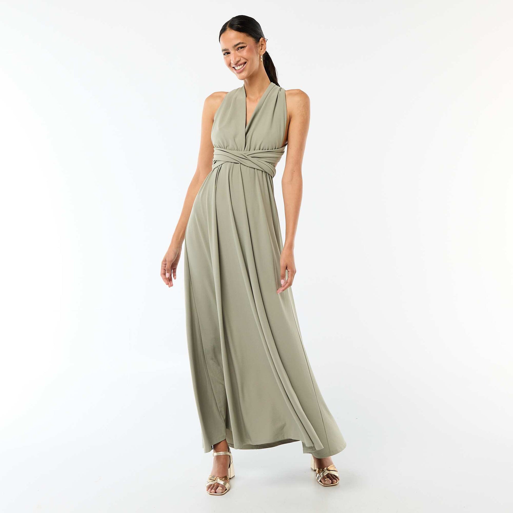 Robe longue multipositions VERT