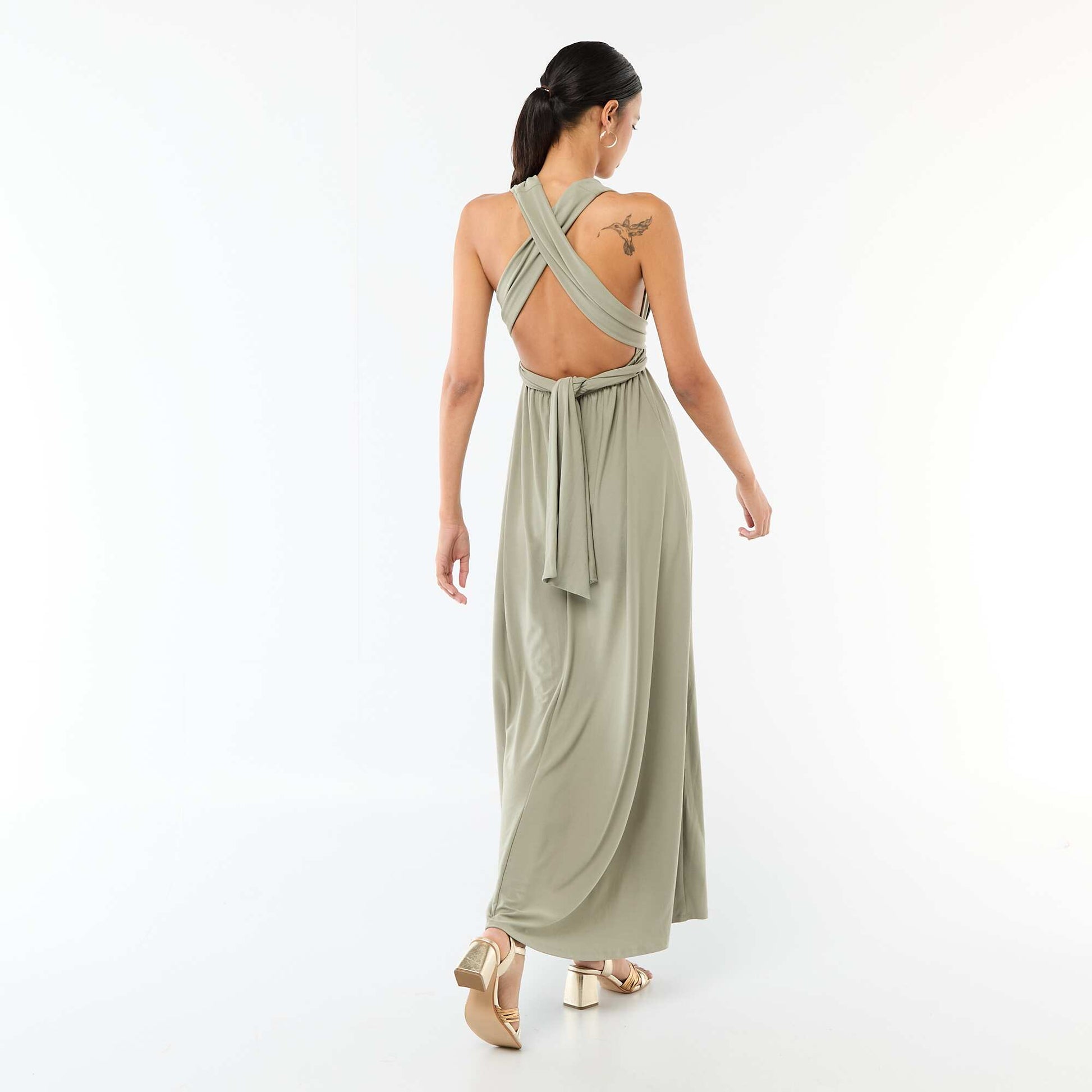 Robe longue multipositions VERT
