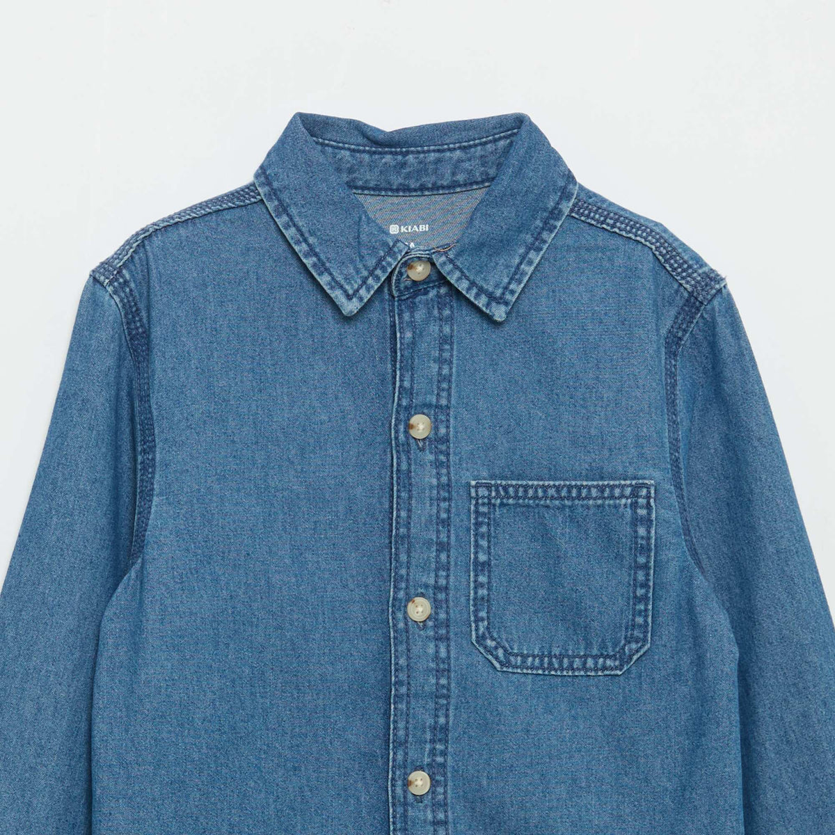 Chemise en denim BLEU