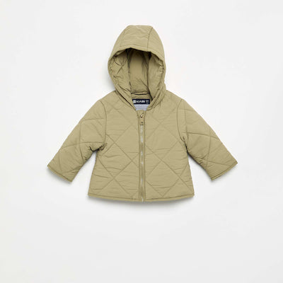 Blouson zippé à capuche VERT
