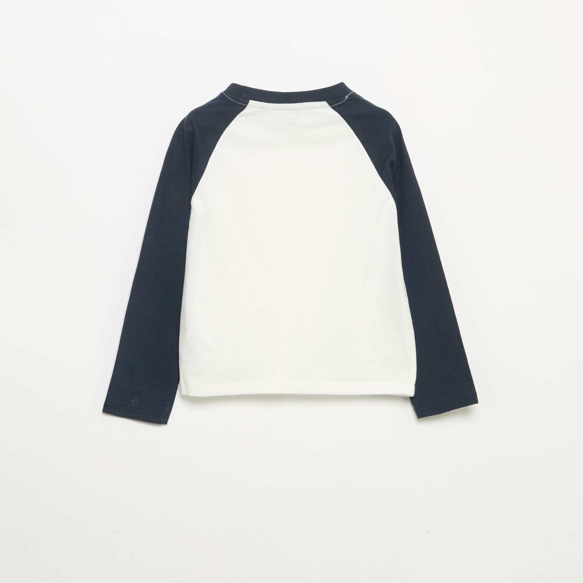 T-shirt à manches longues raglan BLEU