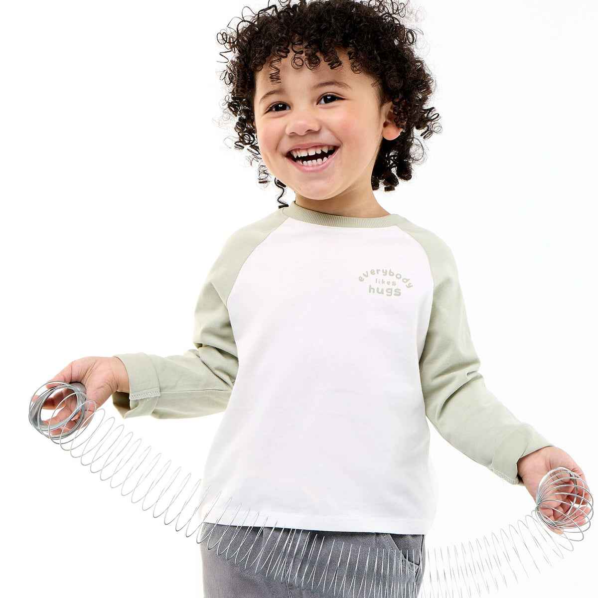 T-shirt à manches longues raglan BLANC