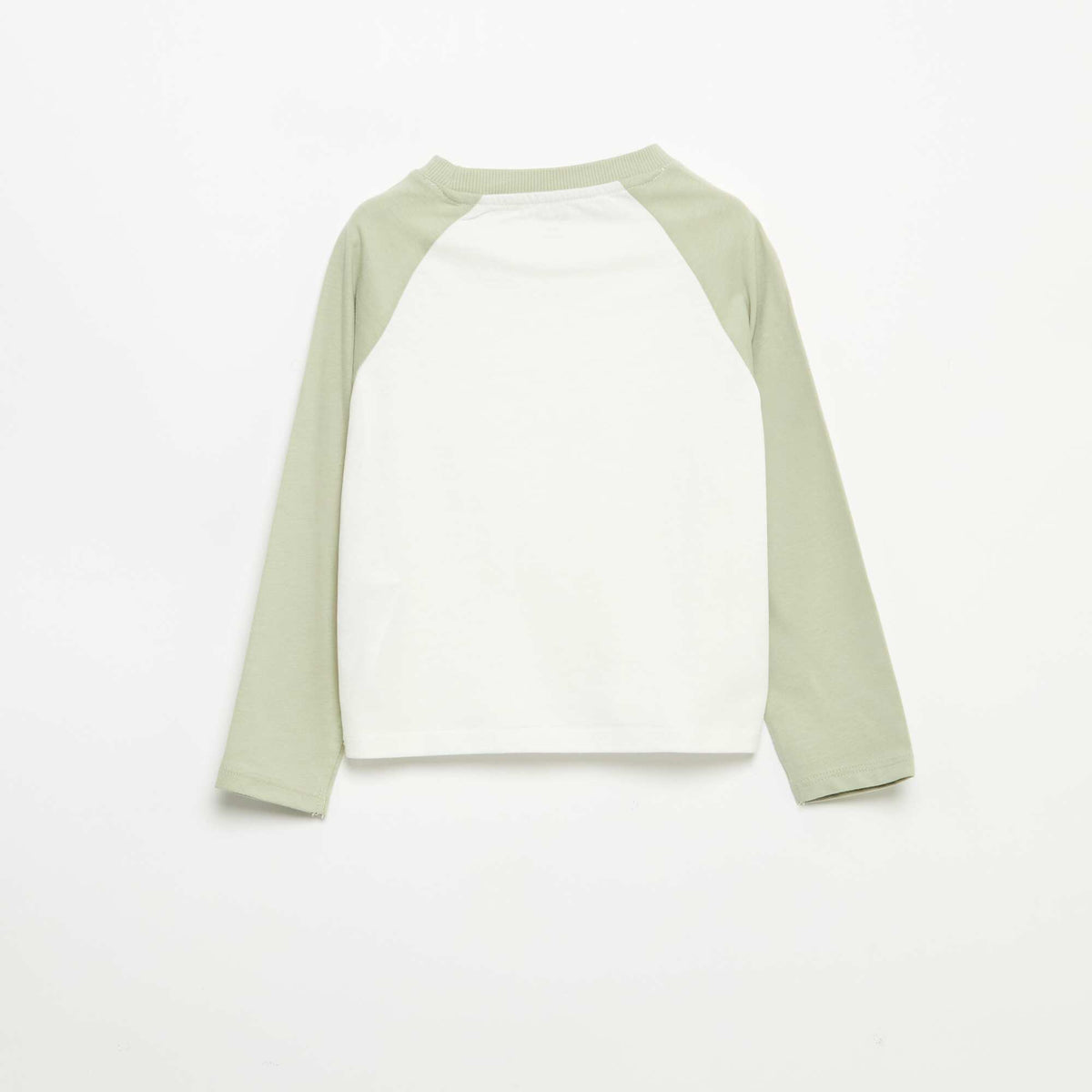 T-shirt à manches longues raglan BLANC