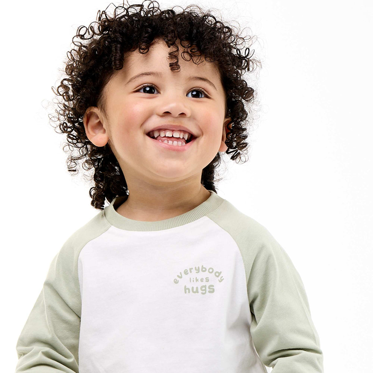 T-shirt à manches longues raglan BLANC