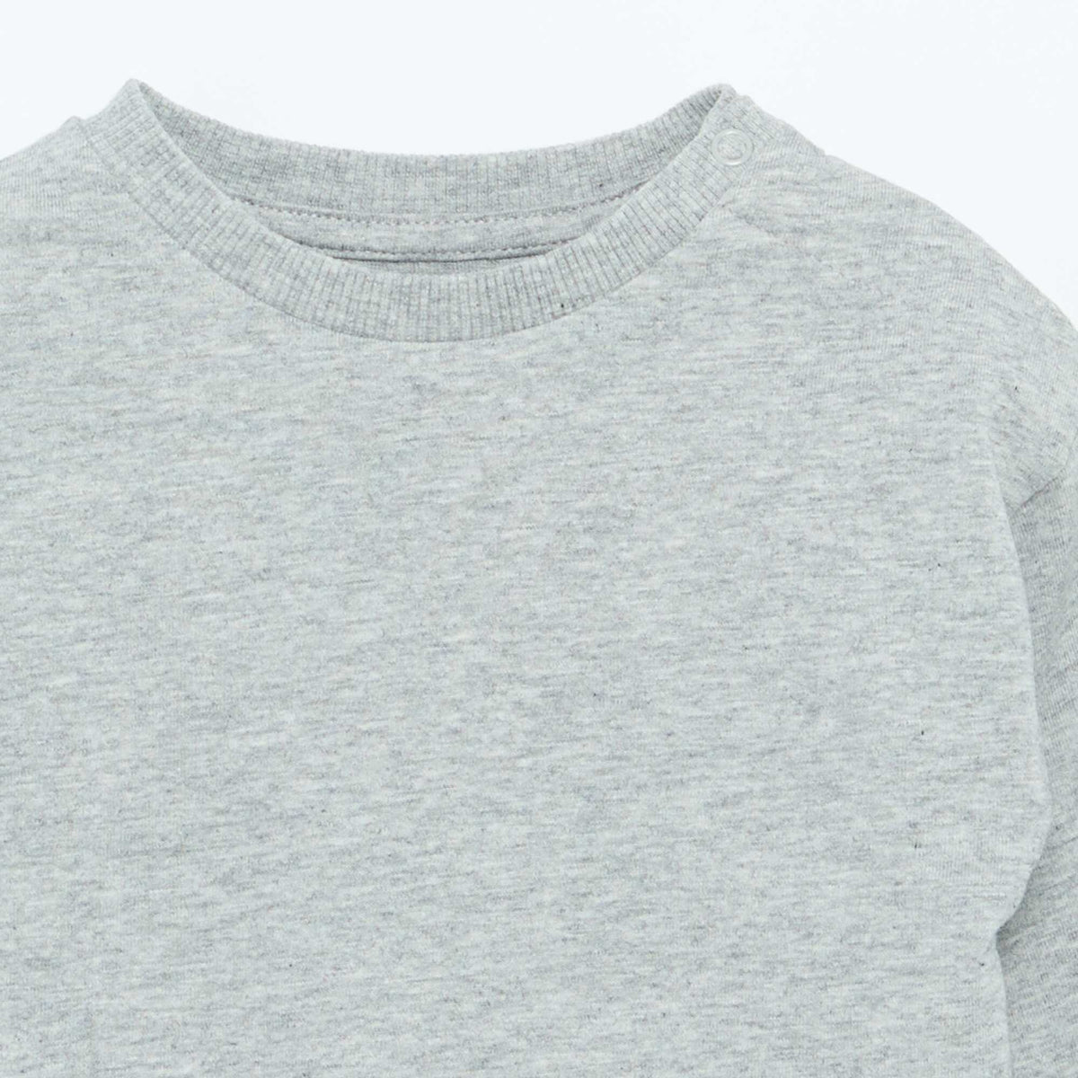 T-shirt manches longues uni GRIS