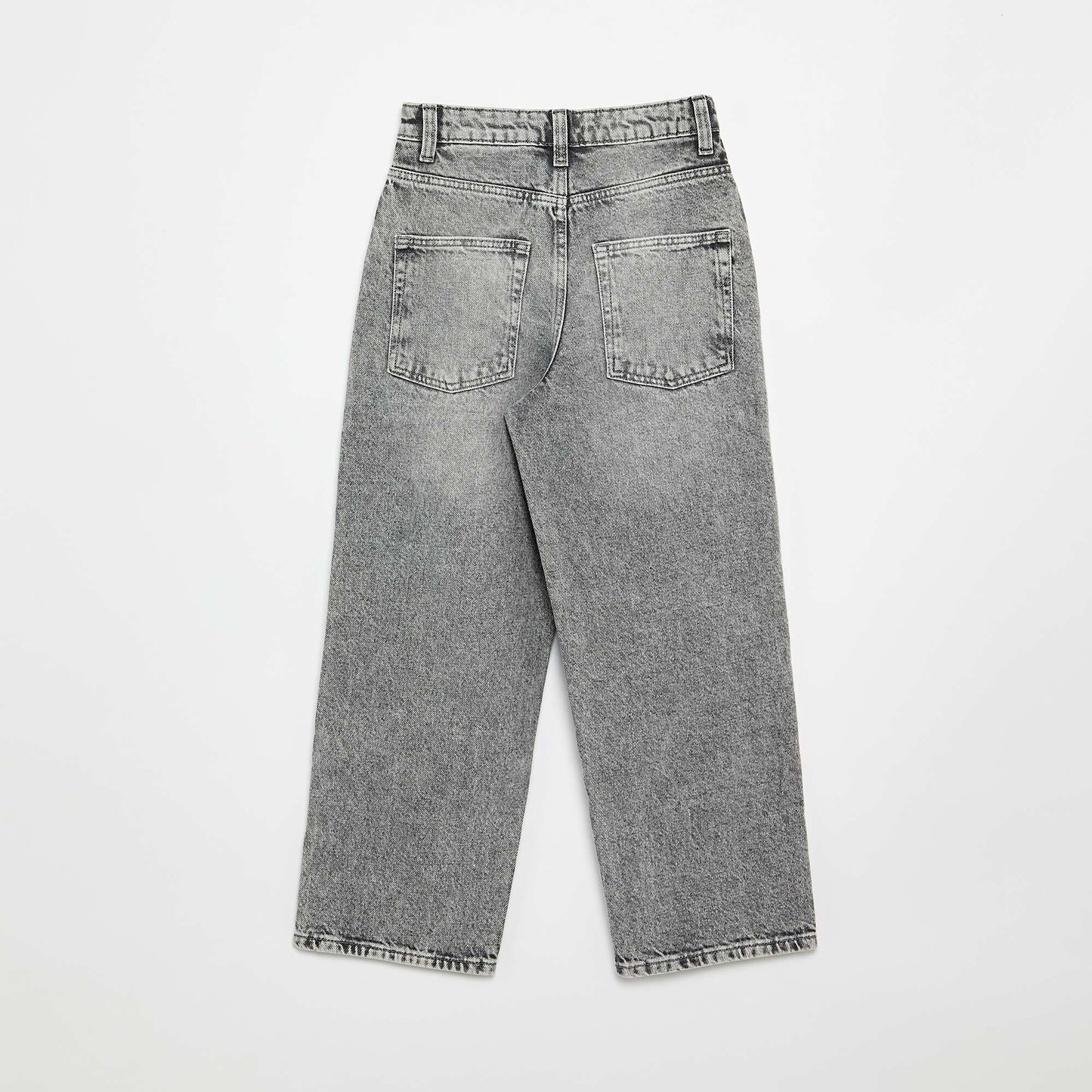 Pantalon denim coupe baggy GRIS