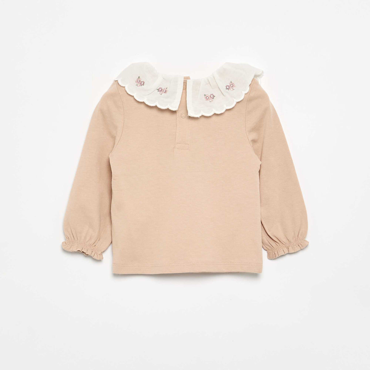 T-shirt avec col Claudine BEIGE
