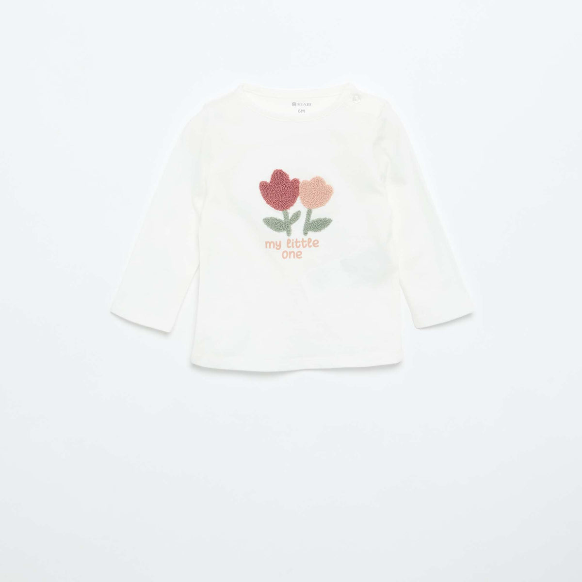 T-shirt en jersey à manches longues BLANC