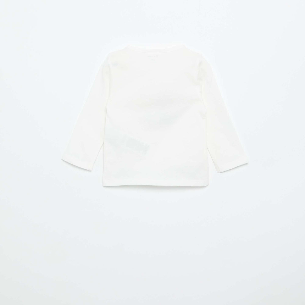 T-shirt en jersey à manches longues BLANC