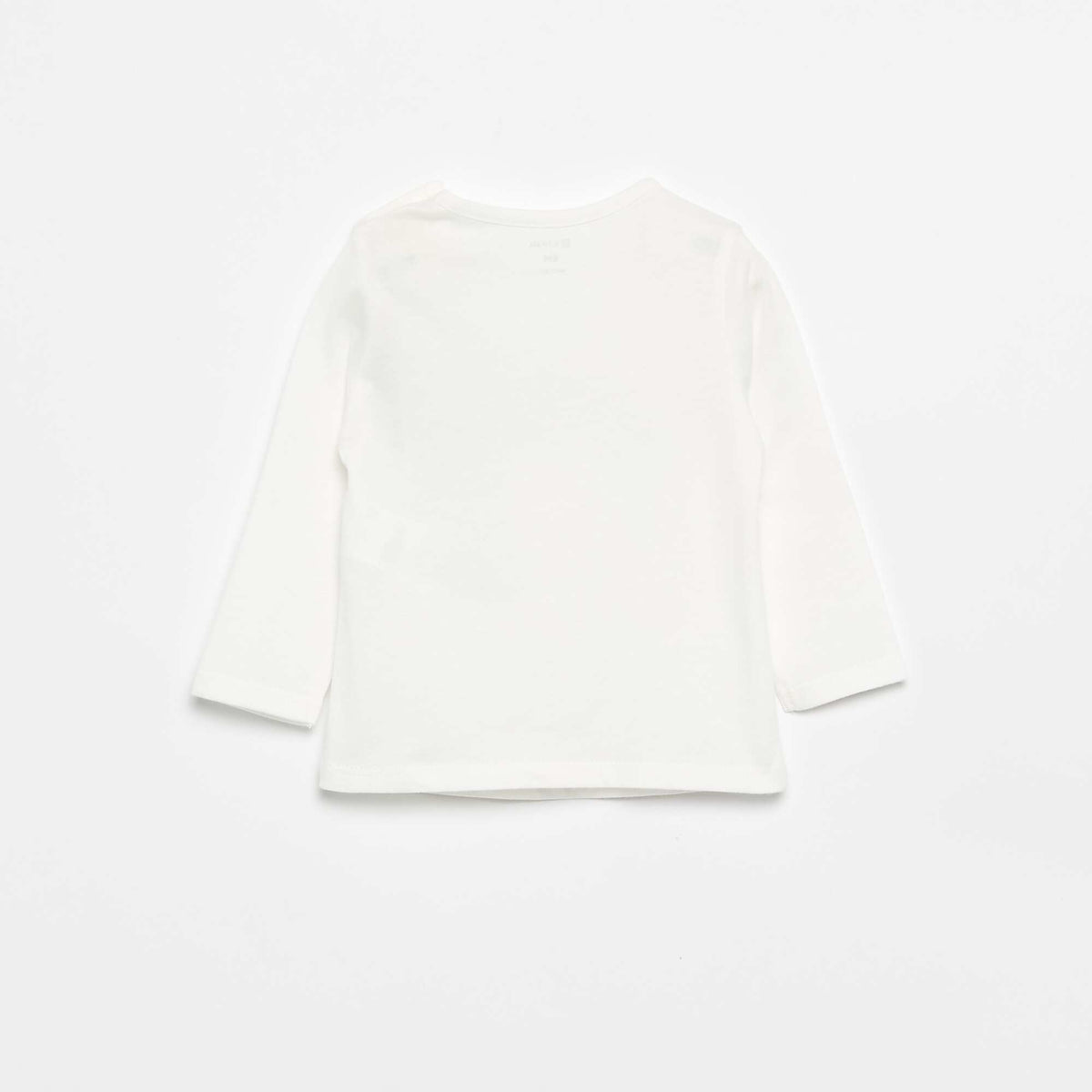 T-shirt en jersey à manches longues BLANC